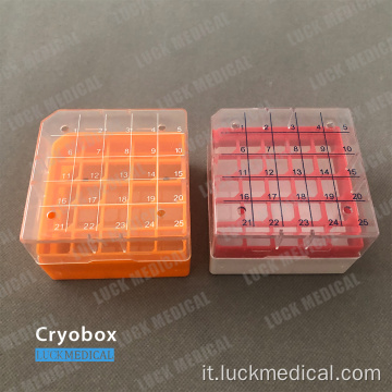 Cryobox per la plastica PC Cryovial Storage